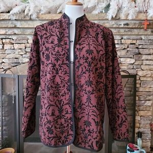 NWOT/ Susan Graver Style Floral & Velvet  jacket